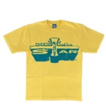 Yellow Hellstar Jesus Emblem T-shirt