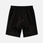 Black Syna World Print Bermuda Shorts