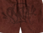Brown Syna World Corduroy Drawstring Shorts - Image 2