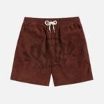 Brown Syna World Corduroy Drawstring Shorts