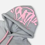 Grey/Pink Syna World Logo Tracksuit - Image 4