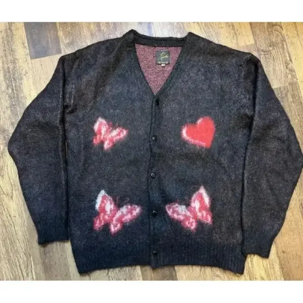 Black Girls Don’t Cry x Needles Mohair Cardigan