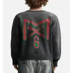 Black Saint Michael Devil Varsity Jacket - 3