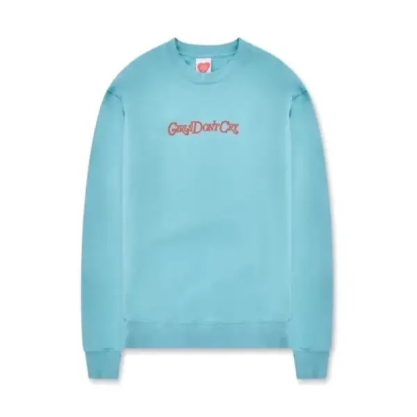 Blue/Red Girls Don’t Cry GDC Angel Logo Crewneck Sweatshirt