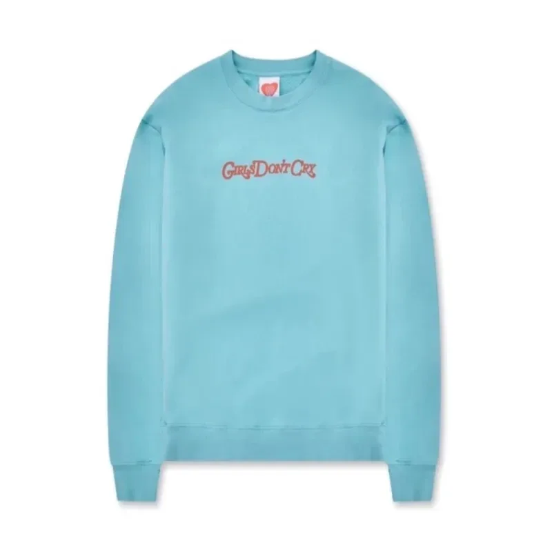 Blue/Red Girls Don’T Cry Gdc Angel Logo Crewneck Sweatshirt
