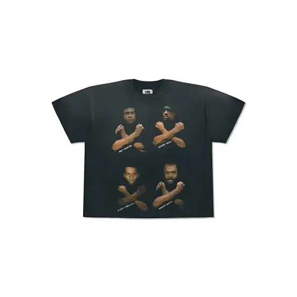 Barrier Worldwide Higher Learning Aged T-Shirt in Black