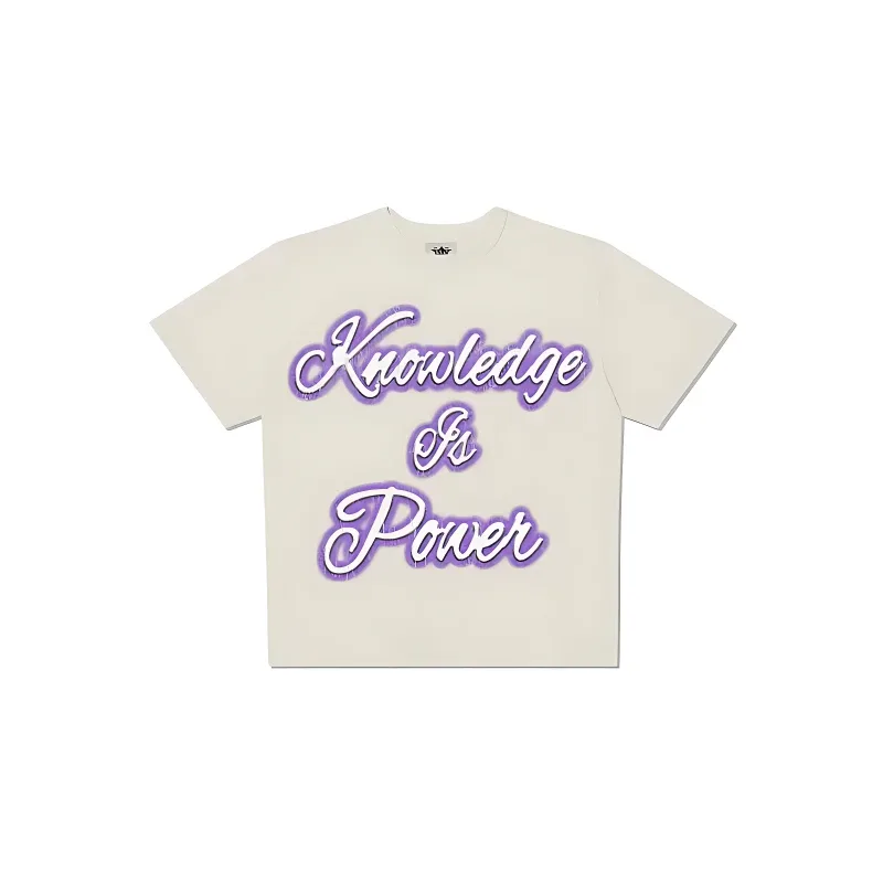 Barrier Worldwide Knowledge Is Power Vintage Ringer Tee