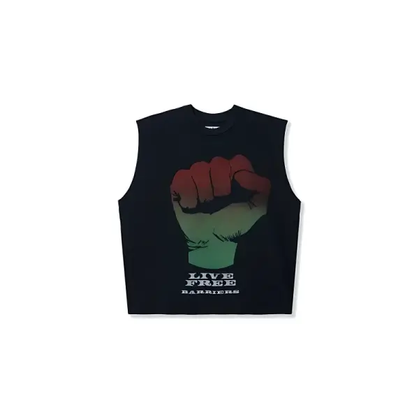 Barriers Fist Sleeveless T-Shirt