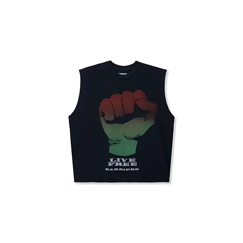 Barriers Fist Sleeveless T-Shirt
