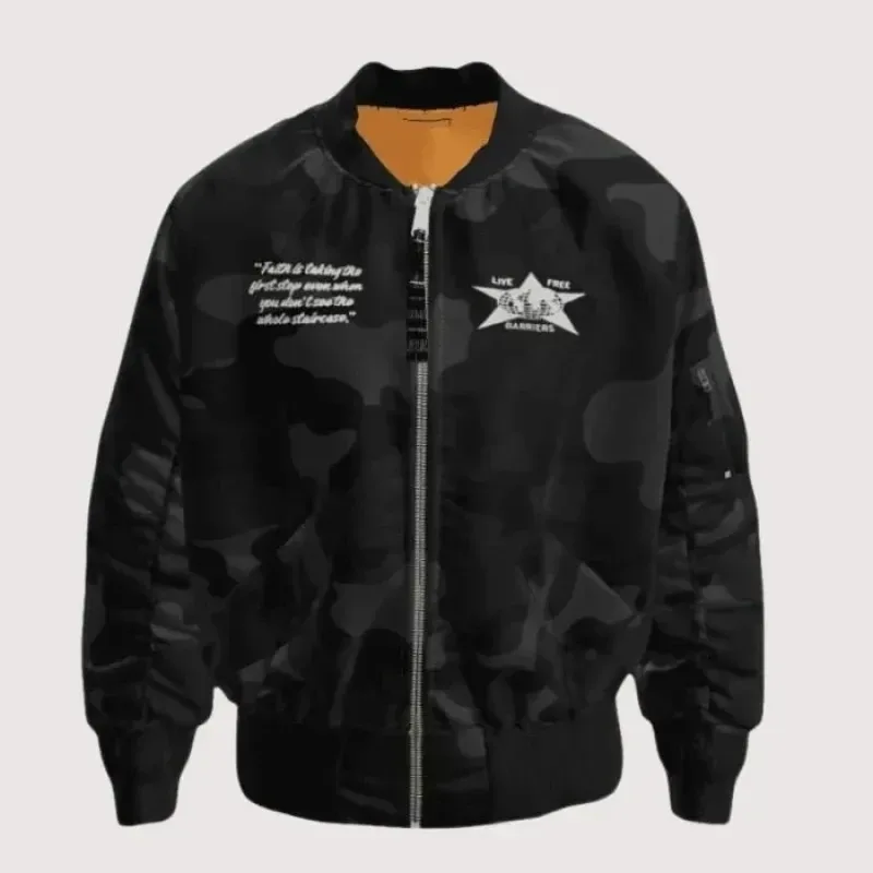Barriers X Alpha Industries Black Camo Bomber Jacket