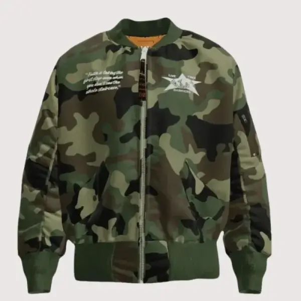 Barriers x Alpha Industries Camo Bomber Jacket