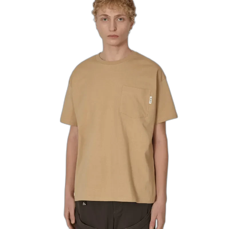 Beige Advisory Board Crystals Pocket T-Shirt