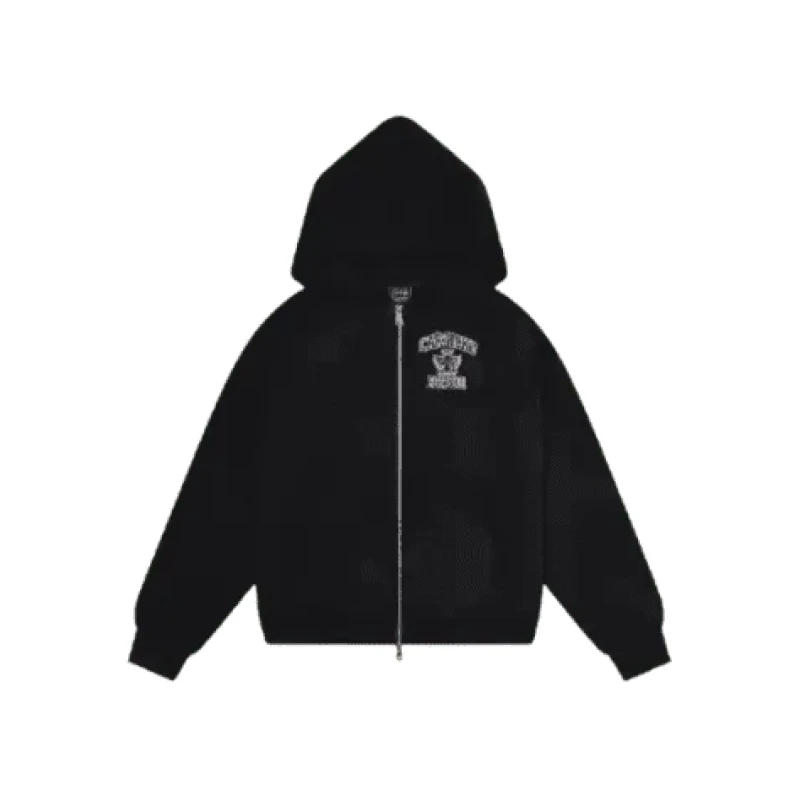 Black Carsicko Est Zip-Up Hoodie