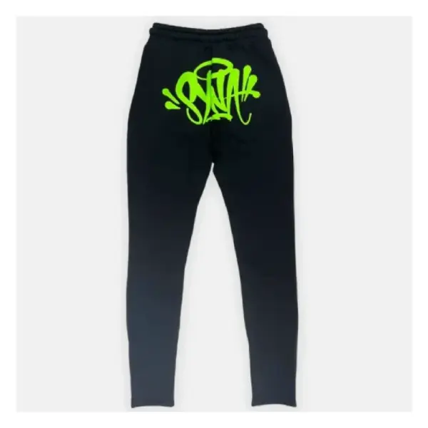 Black/Green Syna World Logo Sweatpants