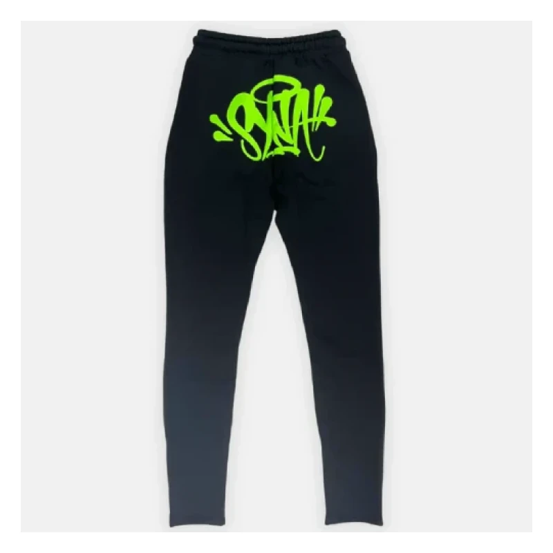 Black/Green Syna World Logo Sweatpants