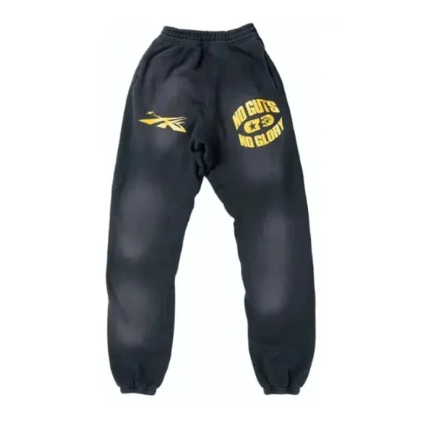 Black Hellstar No Guts No Glory Pants Closed Elastic Bottom