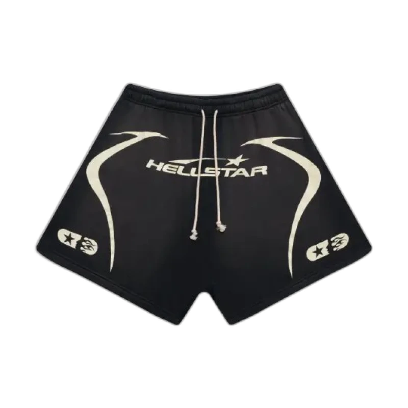 Black Hellstar Warm-Up Shorts
