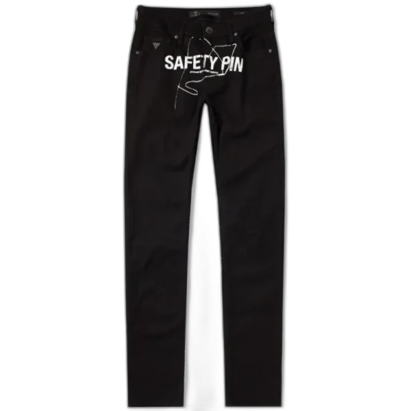 Black Midnight Studios x Guess Safety Pin Jeans