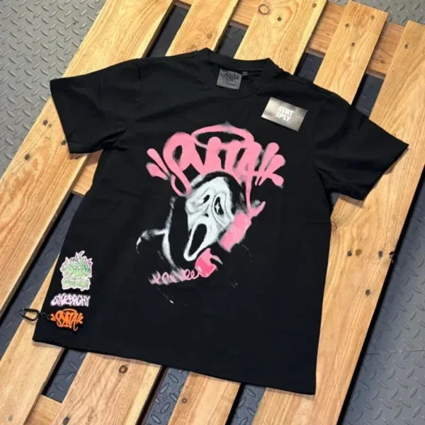 Black/Pink Syna World Midnight Caller Scream Tee