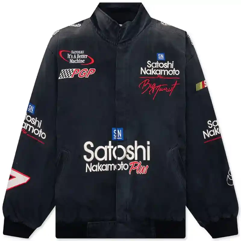 Black Satoshi Nakamoto Days Of Thunder Jacket