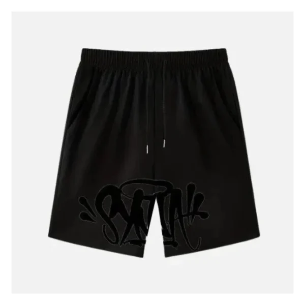 Black Syna World Print Bermuda Shorts