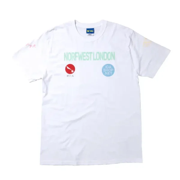 Black/White IDA Supply North West London Short Sleeve Tees