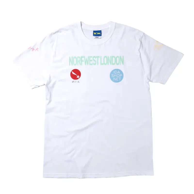Black/White Ida Supply North West London Short Sleeve Tees
