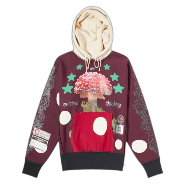 Brown ABC Critical Thought Mind Spores Hoodie