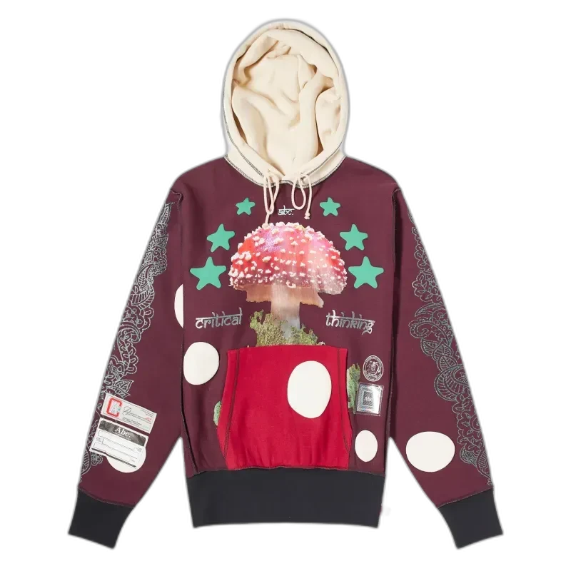 Brown Abc Critical Thought Mind Spores Hoodie