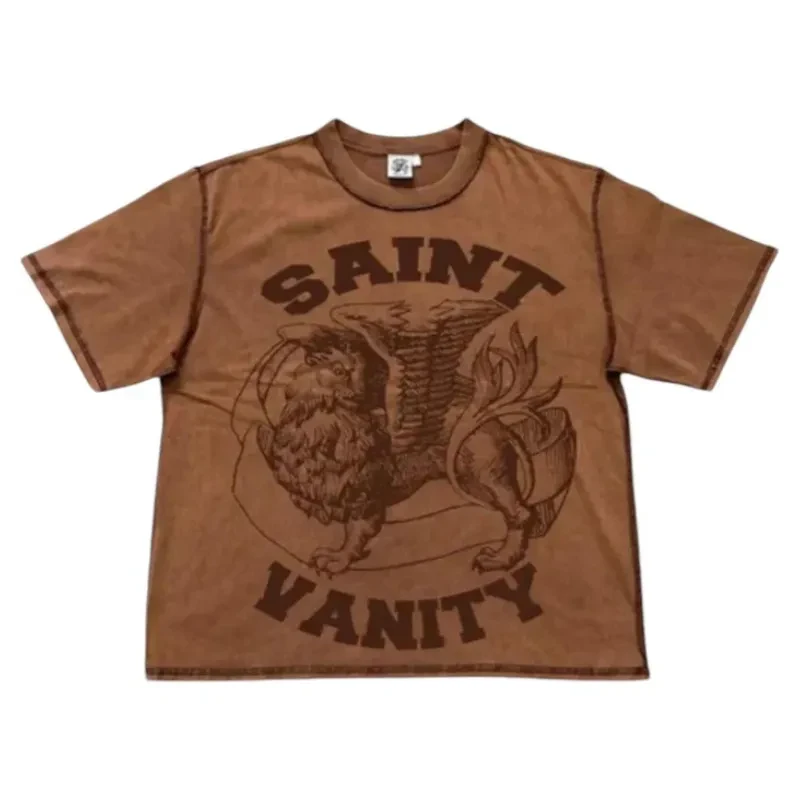 Brown Saint Vanity Classic Logo Griffin T-Shirt