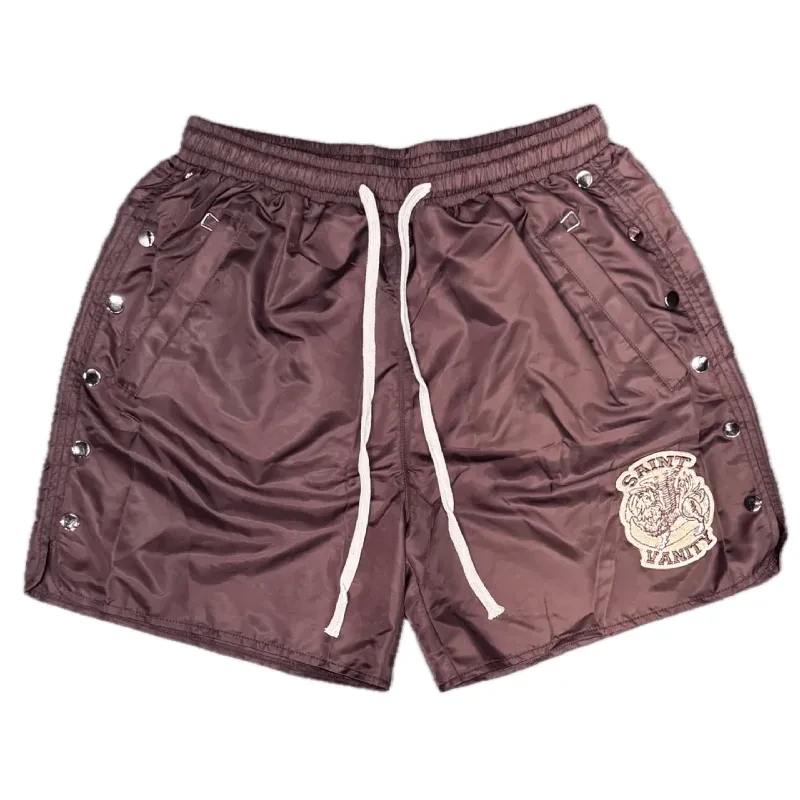 Burgundy Saint Vanity Nylon Short