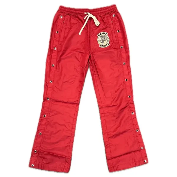Burgundy Saint Vanity Nylon Track Pants