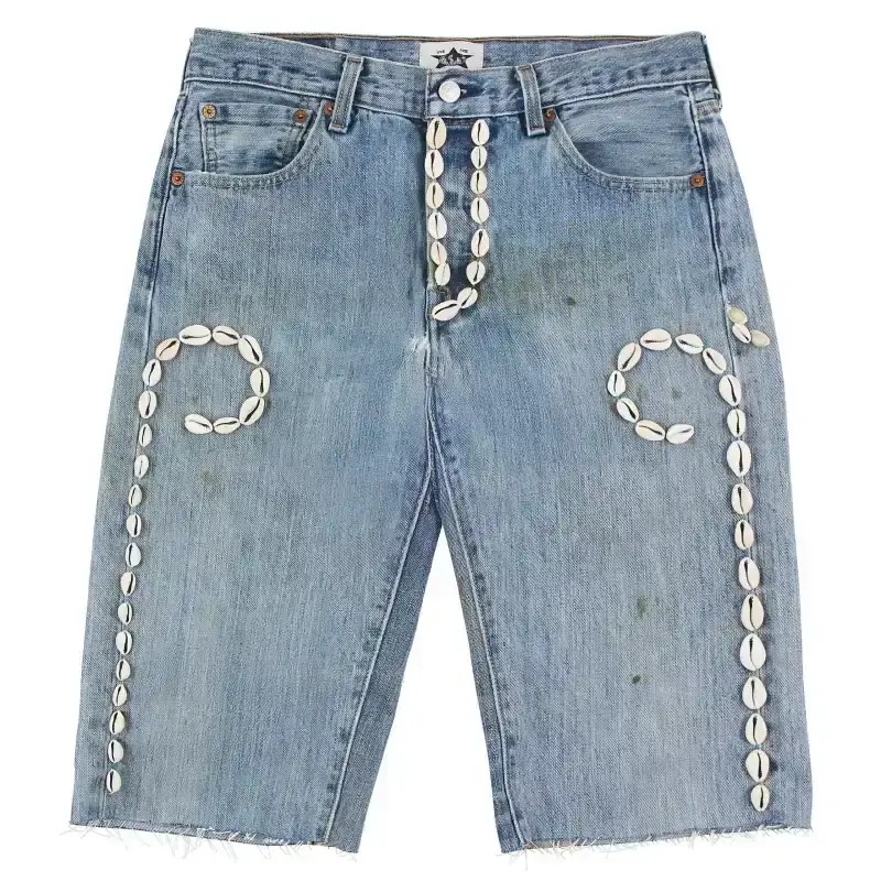 Cowrie Shell Denim Short | Medium Wash