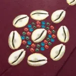 Cowrie Shell Sweatpant - Maroon - 5