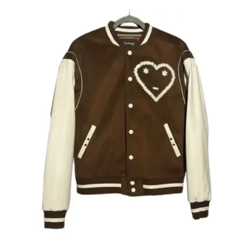 Cream/Black Carsicko Button-Up Jacket
