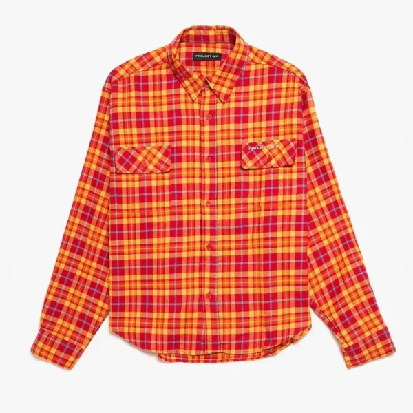 Cropped Wrap Checked Shirt