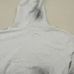 Distressed Chain Hoodie Heather Grey - 11
