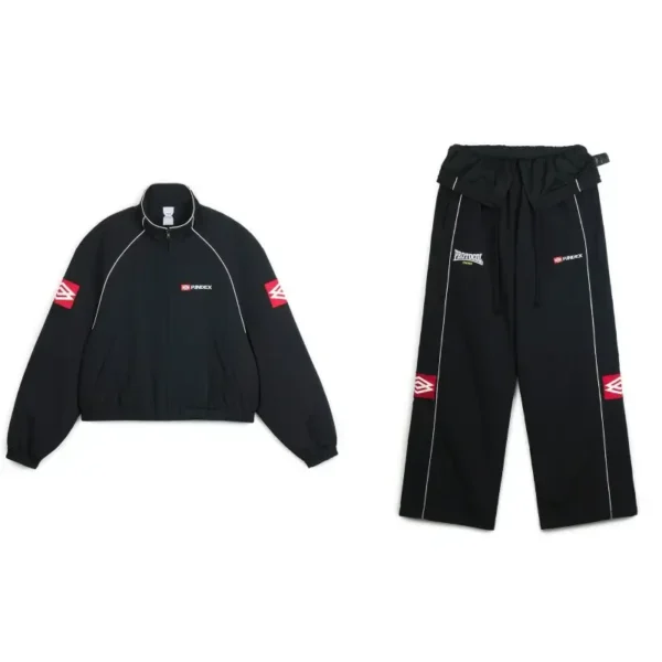 Exaggerated Shoulder Air Tracksuit