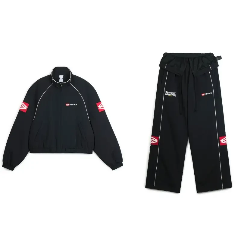 Exaggerated Shoulder Air Tracksuit