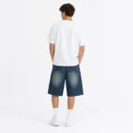 Forever 1980s Relaxed Denim Jorts – Mid Wash - 3