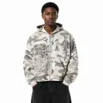 Forever Winter Camo Zip-Up Long-Sleeve Tee – Off-White - 6