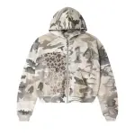 Forever Winter Camo Zip-Up Long-Sleeve Tee – Off-White