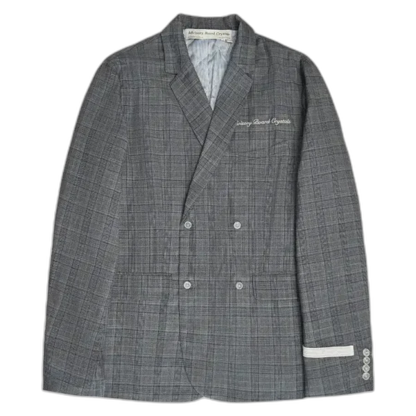 Grey Advisory Board Crystals Double Breasted Blazer