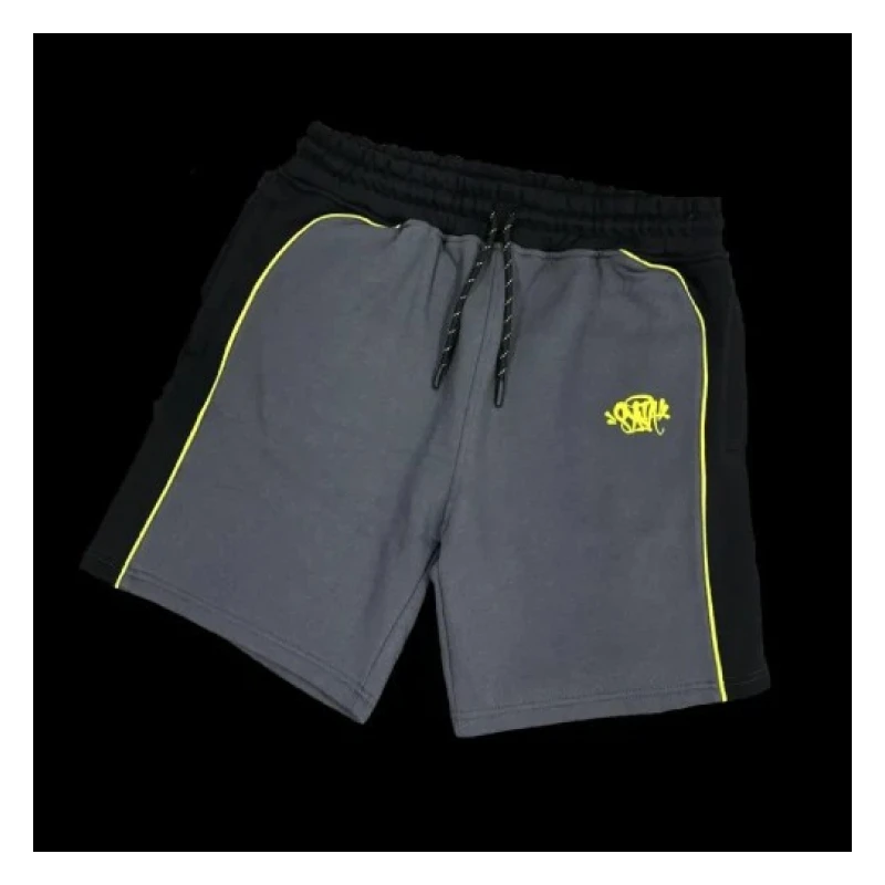 Grey/Black/Yellow Syna World Pipe Shorts