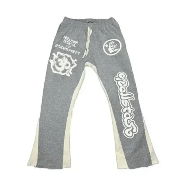 Grey Hellstar Studios Flare Sweatpant