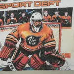 Hockey Goalie Tee Vintage White - 5