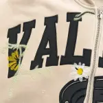 Vale Forever “Valley Racer” Zip Up Hoodie Beige - Image 4