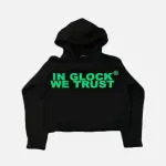 In Glock We Trust Hoodie Green
