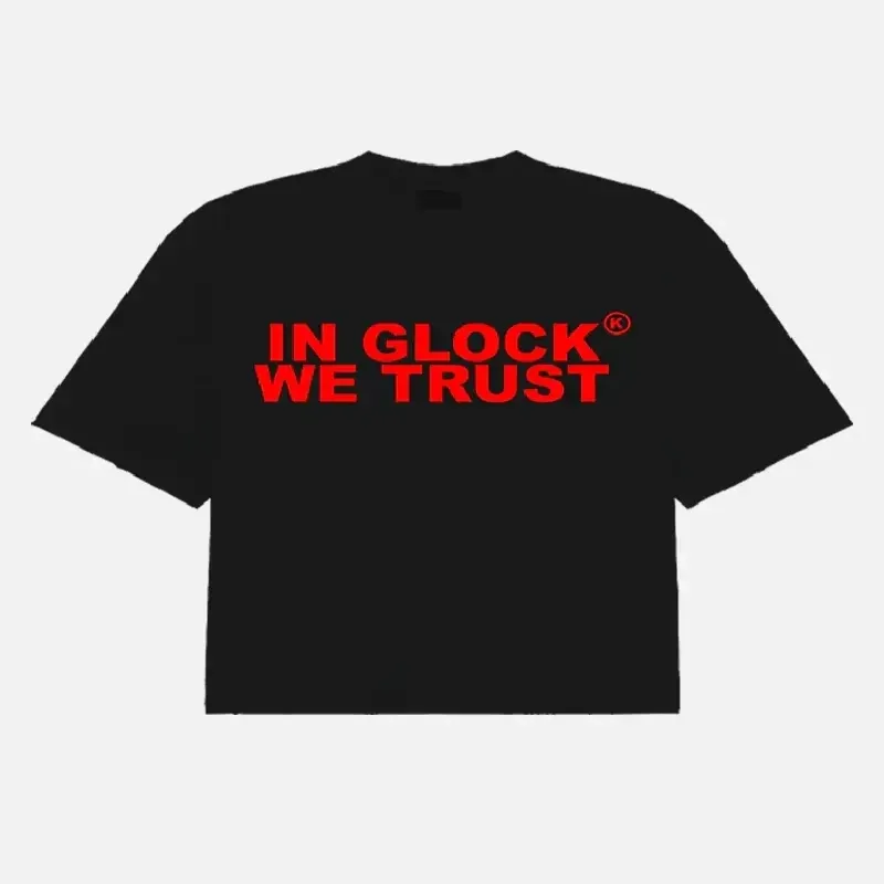 In Glock We Trust Oversized T-Shirt Black/Red