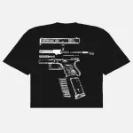 In Glock We Trust Oversized T-Shirt Black/White - 2